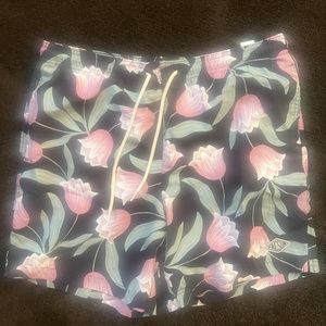 PacSun Floral Print Swim Trunks (Large)